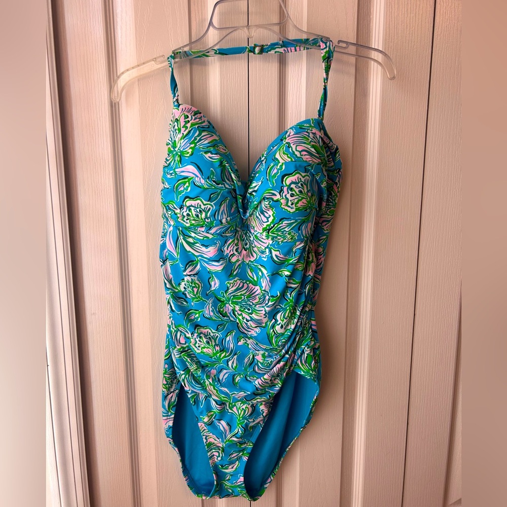 Lilly Pulitzer one piece swim suit Size 16;